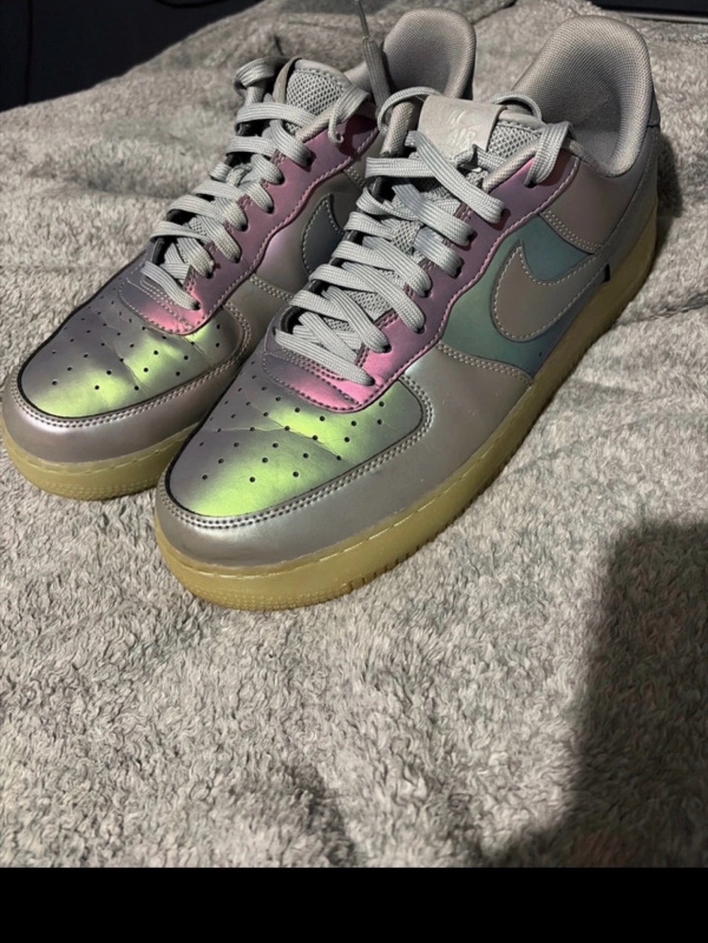 Nike Iridescent Air Force 1 Low-Top Sneakers